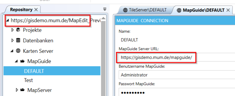 Beispiel Karten-Server URL