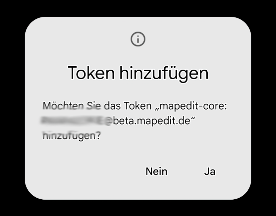 Zwei-Faktor-Authentifizierung Authenticator App Token hinzufügen
