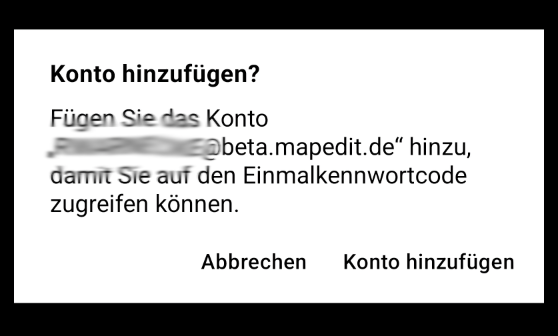 Zwei-Faktor-Authentifizierung Authenticator App Token hinzufügen