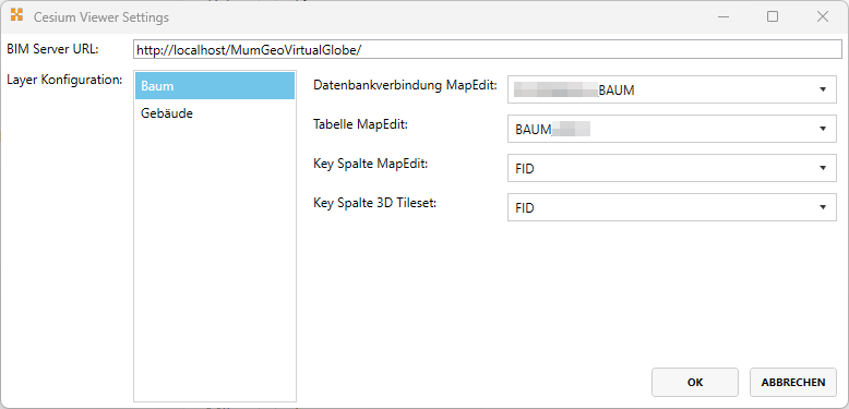 Konfiguration im AppBuilder
