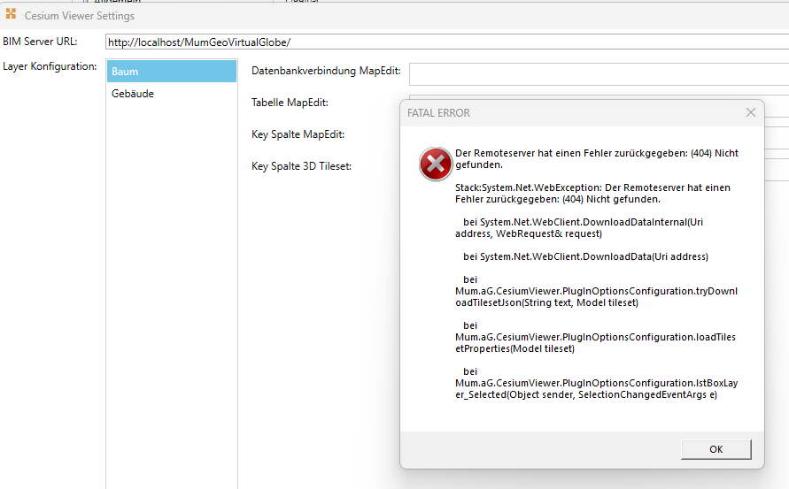 Konfiguration im AppBuilder