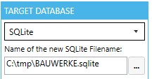 Ausgabe in SQLite