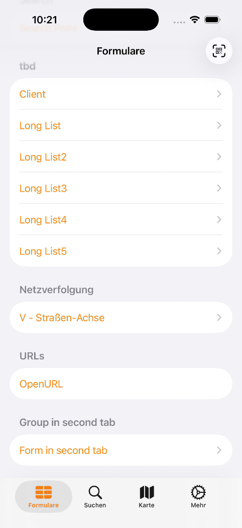 URL aus der Sidebar öffnen
