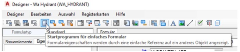 Startprogramm für einfaches Formular