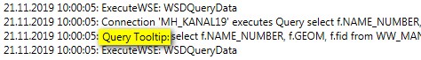 Angezeigter SQL aus Logdatei