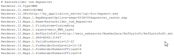 Darstellung WMS Mapserver