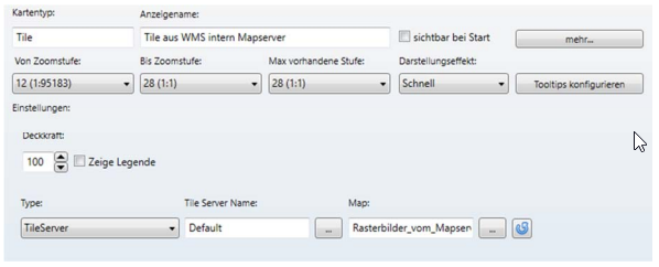 Darstellung WMS Mapserver