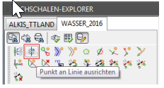 Punkt an Linie