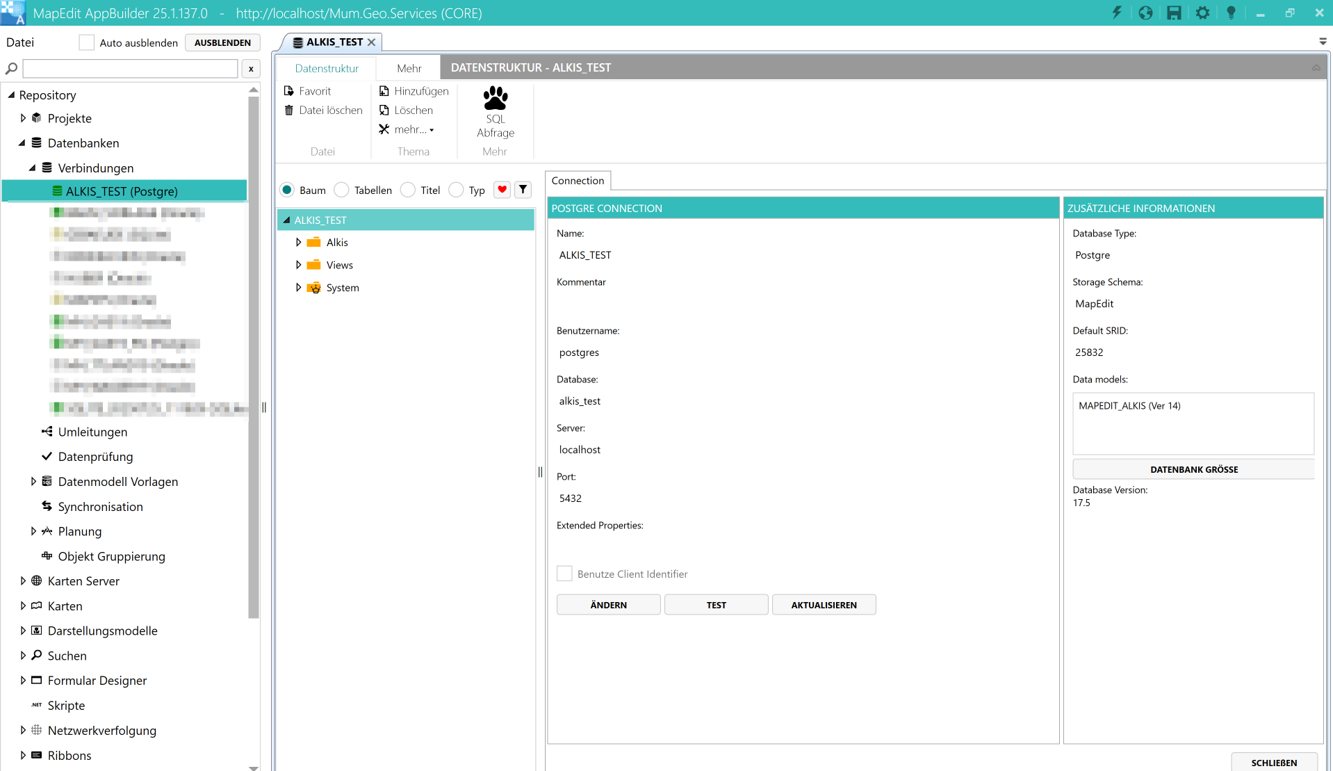 Screenshot 16 – Fertig initialisierte Datenbank