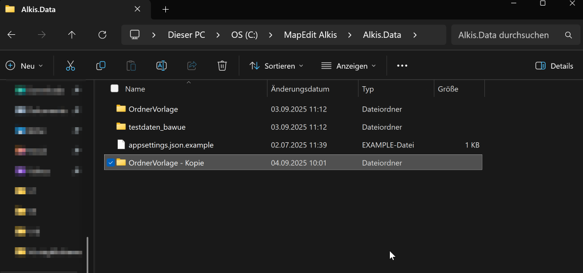 Screenshot 17 – Anlegen des Verzeichnisses