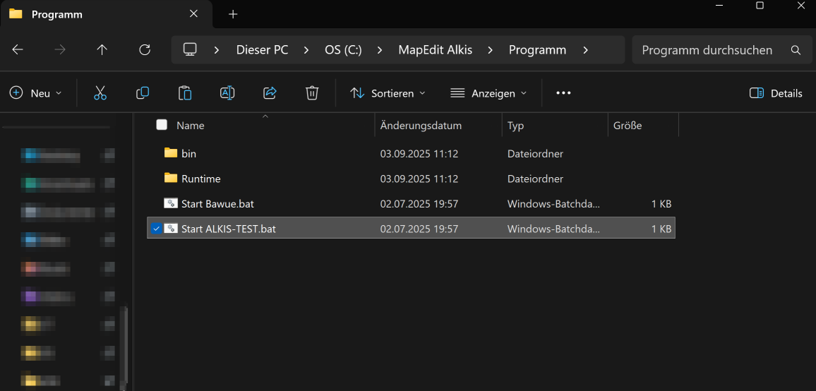 Screenshot 23 – Erzeugen der Batch-Datei