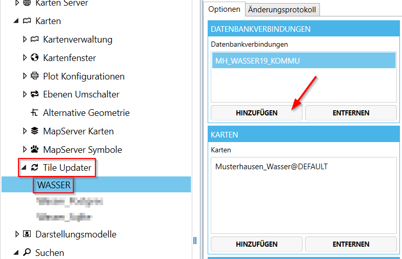 Auswahl Datenbank