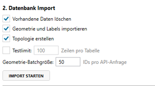 Import-Optionen