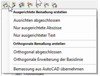 Vereinfachte Bemassungserstellung